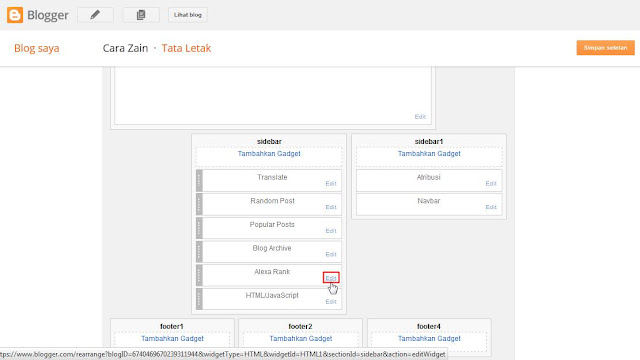 Cara Memasang Widget Alexa Rank Di Blog Gratis Terbaru