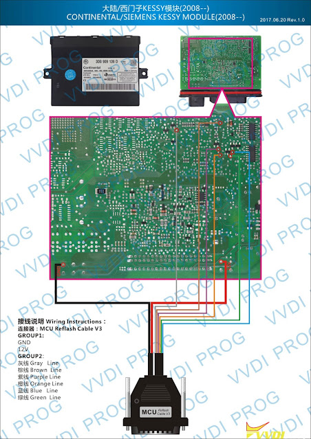 Cayenne Audi A8 VW Touareg Kessy AKL with VVDI Prog & VVDI2 2