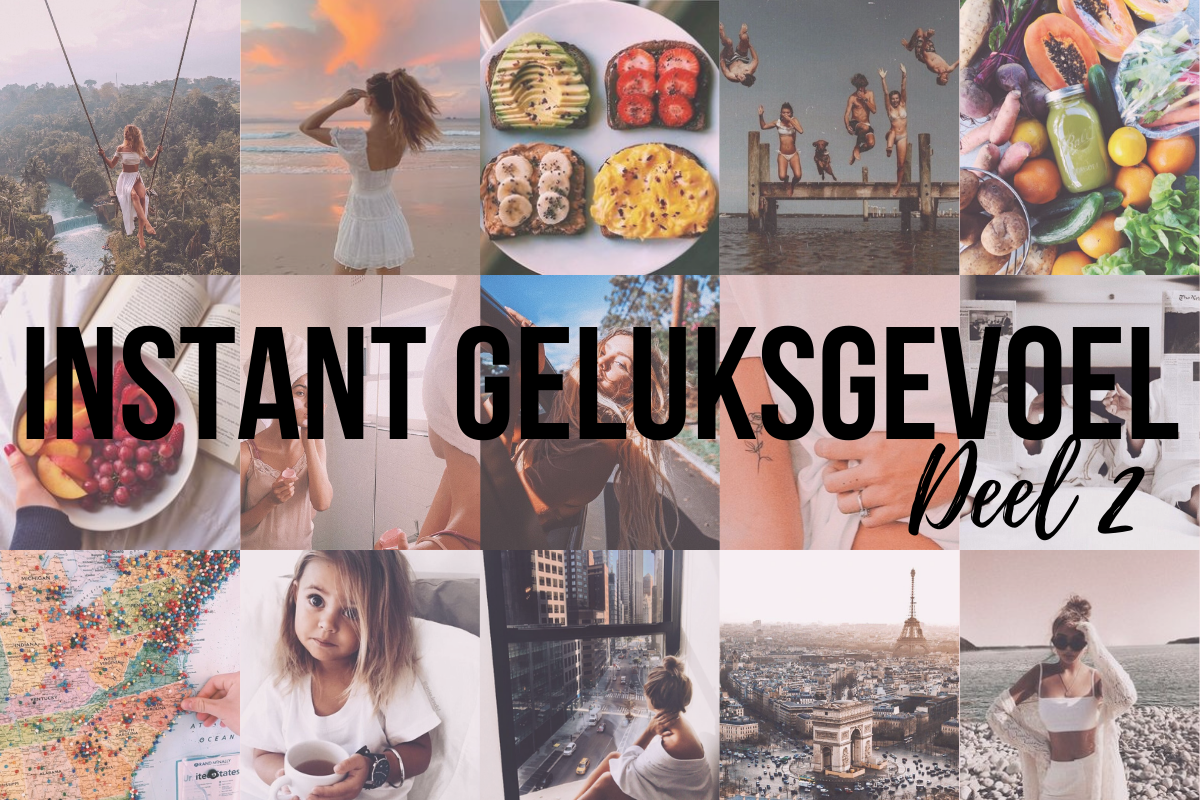 Collage van Pinterest plaatjes die mijn ideale leven zouden kunnen beschrijven.