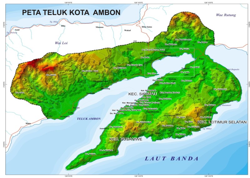 Purna Paskibraka Indonesia KOTA AMBON Kekayaan Peta 