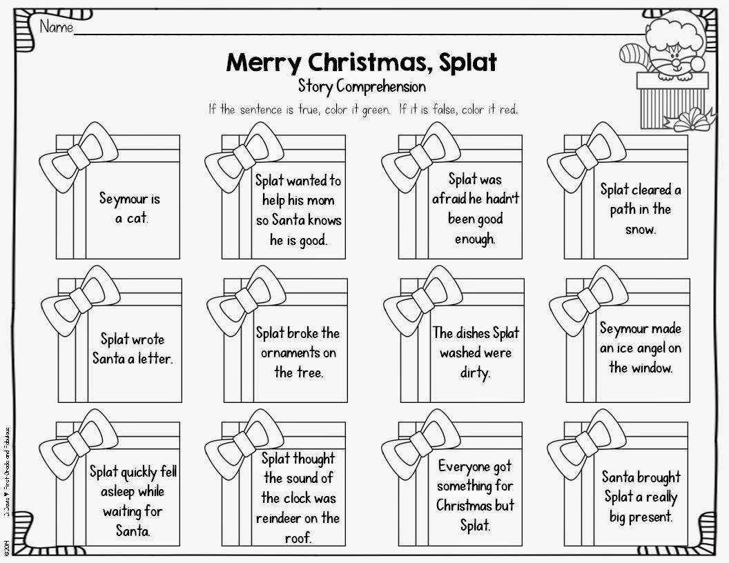 Merry Christmas Splat Freebie-First Grade and Fabulous