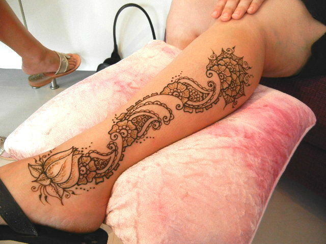 full leg henna