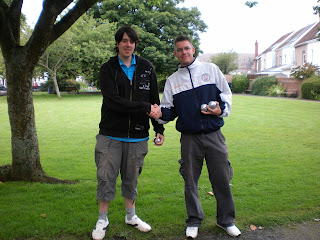 Playing Boules at The Mumbles in Swansea