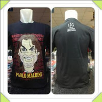 Kaos Karikatur Bola Robin Paolo Maldini