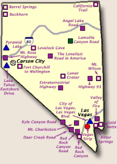 Nevada Tourist Attractions Map