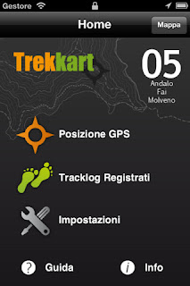 L'app Trekkart 05 per iPhone e iPad.