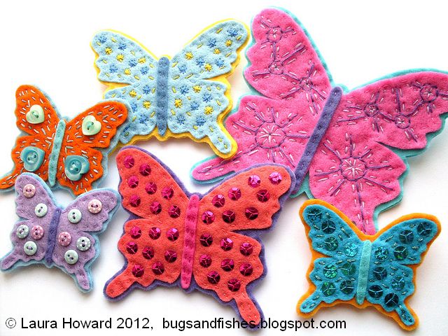 http://bugsandfishes.blogspot.co.uk/2012/04/how-to-felt-butterfly-brooches.html