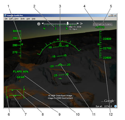 google earth flight simulator