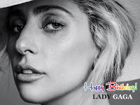 lady gaga wallpaper birthday wishes whatsapp status video, lady gaga mind blowing hd image for her birthday celebration with black and white tone.
