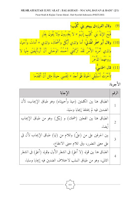 TIBAQ (Ilmu Balaghah: Ma'ani, Bayan & Badi')