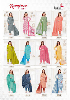 Kala Rangreez Vol 01 Dress Material Wholesale