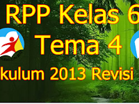 Download RPP Kelas 6 Kurikulum 2013 Revisi Tema 4