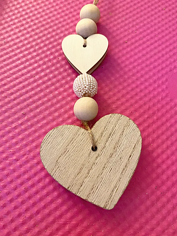 heart and beads