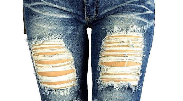 Cara Membuat Ripped Jeans