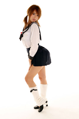 leah dizon schoolgirl outfit