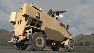 arma2フォックスハウンド装甲車アドオンのゲーム内開発中画像