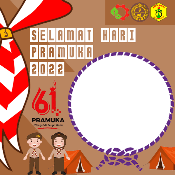 Link Twibbonize Hari Pramuka ke-61 Indonesia 14 Agustus 2022 id: pramukasmtimks22