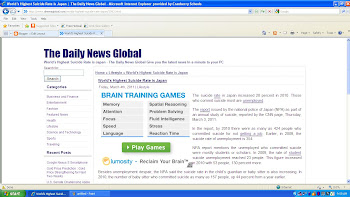 Global News:Japan has the Highest Suicide Rate