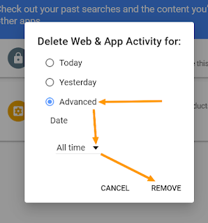 Delete your Search History from Google and YouTube