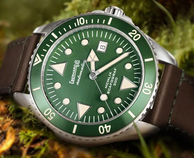 Eberhard Scafograf 300 MCMLIX Green