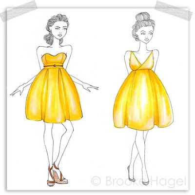 Yellow Wedding Dresses on Yellow Bridesmaid Dresses