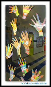 Personalized Hands in Showcase Display at RainbowsWithinReach