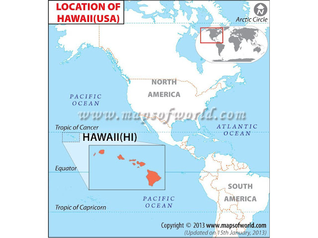 where is hawaii on the world map