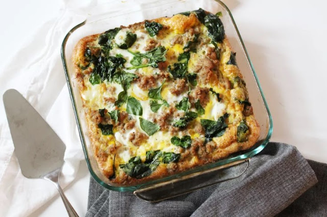 Turkey & Egg Breakfast Casserole #breakfast #paleo