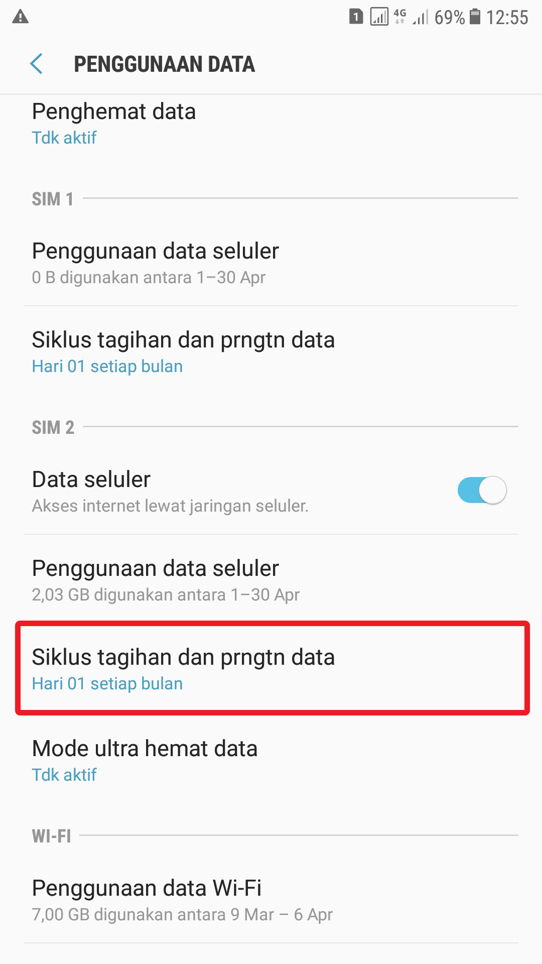 Cara Menghilangkan Peringatan Penggunaan Data Di Samsung