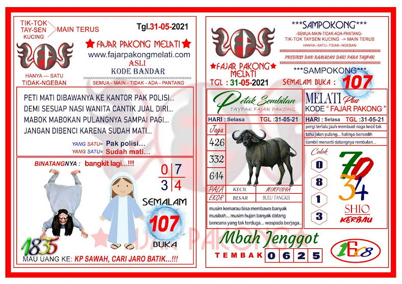 Syair Prediksi Pakong Melati