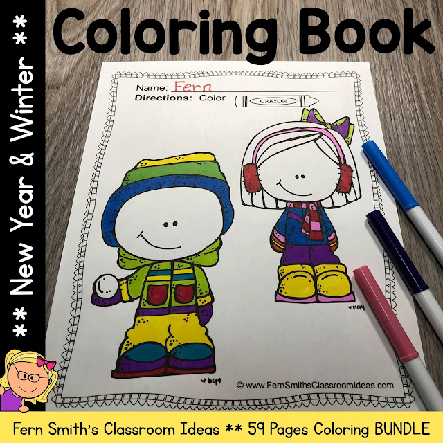 Winter and Happy New Years Coloring Book updated with 10 NEW pages. You can now celebrate 2021 to 2030 with ten years of Happy New Year Pages! Enjoy, Fern