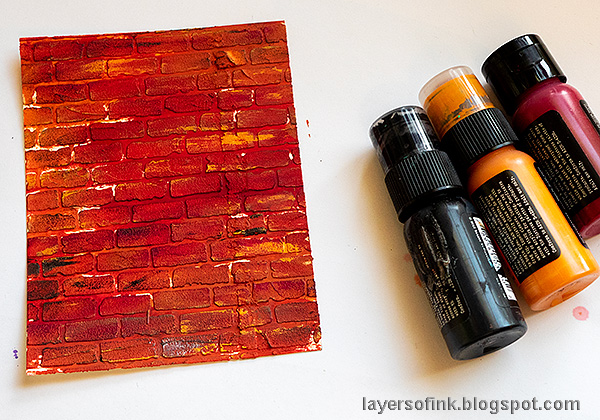 Layers of ink - Distressed Brick Wall Card Tutorial by Anna-Karin Evaldsson.