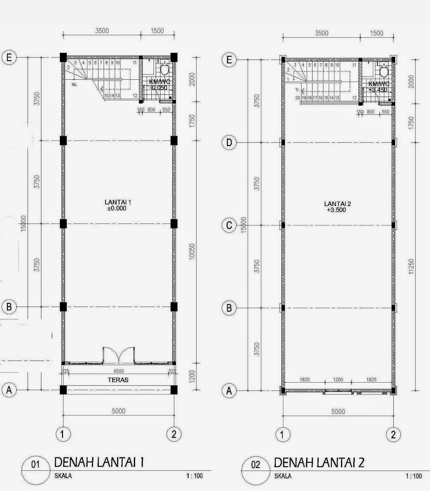 Gambar Desain Rumah Minimalis 2 Lantai Ukuran 8 X 10  