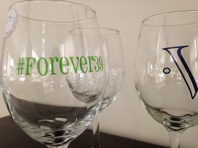 Vinyl wine glass, vinyl decals for wine glasses, vinyl lettering for wine glasses, how to put vinyl on wine glass, vinyl on wine glass diy