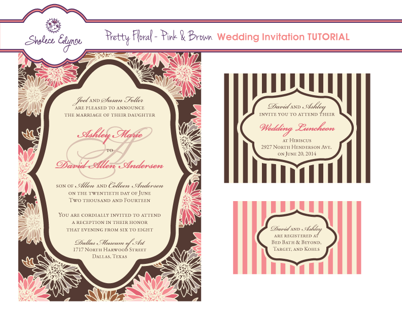 Create wedding invitations in illustrator