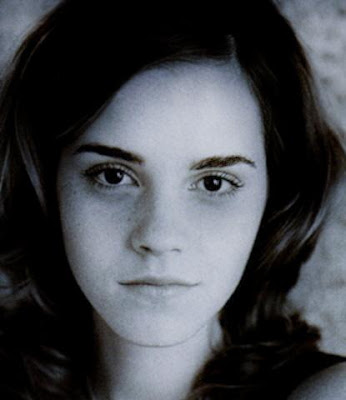 emma watson black and white photo