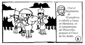 Colorear vida del General San Martín