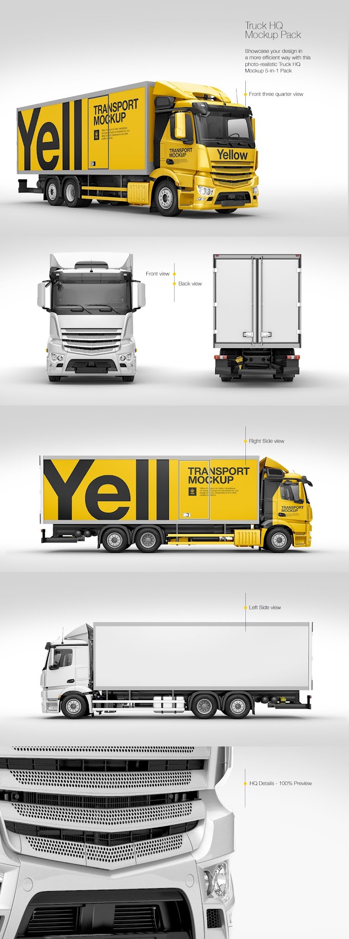 Truck HQ Mockup Pack