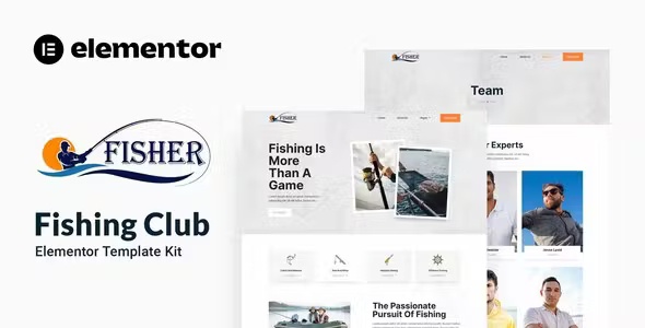 Best Fishing Club Elementor Template Kit