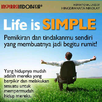  Hidup  Itu Mudah  Life is Simple Gambar DP BBM