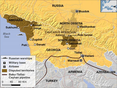 physical map of ussr. Ossetia in Russia calling