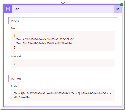 m working on implementing a Flow which triggers on a SharePoint listing Appending plain values into a string inwards Microsoft Flow