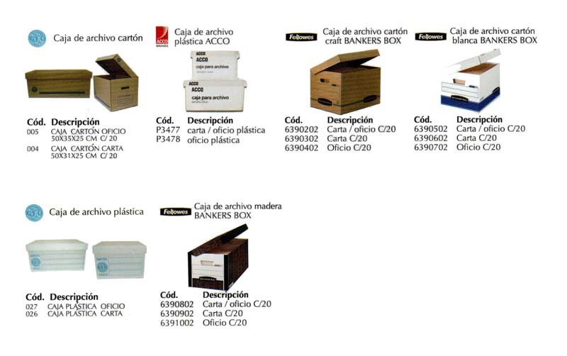 cajas de archivo Papeleria Queretaro