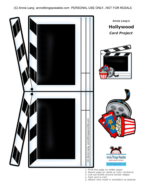 Download Annie Lang's FREE Hollywood Movie Night printable because Annie Things Possible when you DIY!