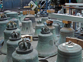 old bells awaiting repair