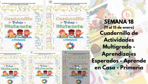 SEMANA 18  Cuadernillo de Actividades Multigrado