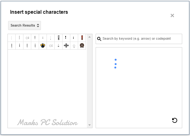 Draw and find your desired special characters