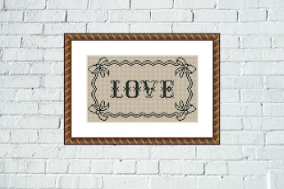 Love cross stitch pattern - Tango Stitch