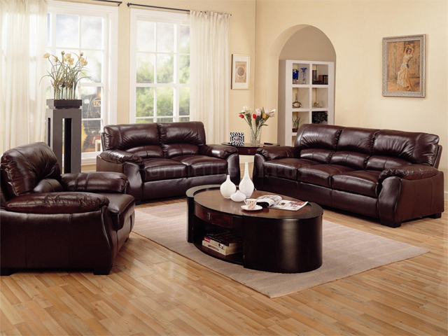 Living Room Ideas with Brown Leather Furniture