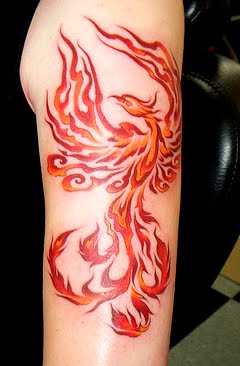 Tattoo Me Gallery: Fire Phoenix Tattoo
